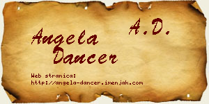 Angela Dancer vizit kartica